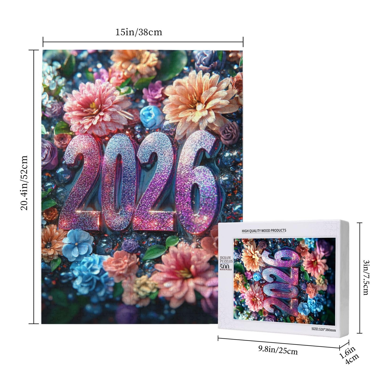 Amazon.com: Zenorix Happy New Year 2026 Jigsaw Puzzles for Adults